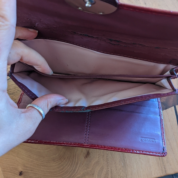Coach Red Wallet - Picture 3 of 8